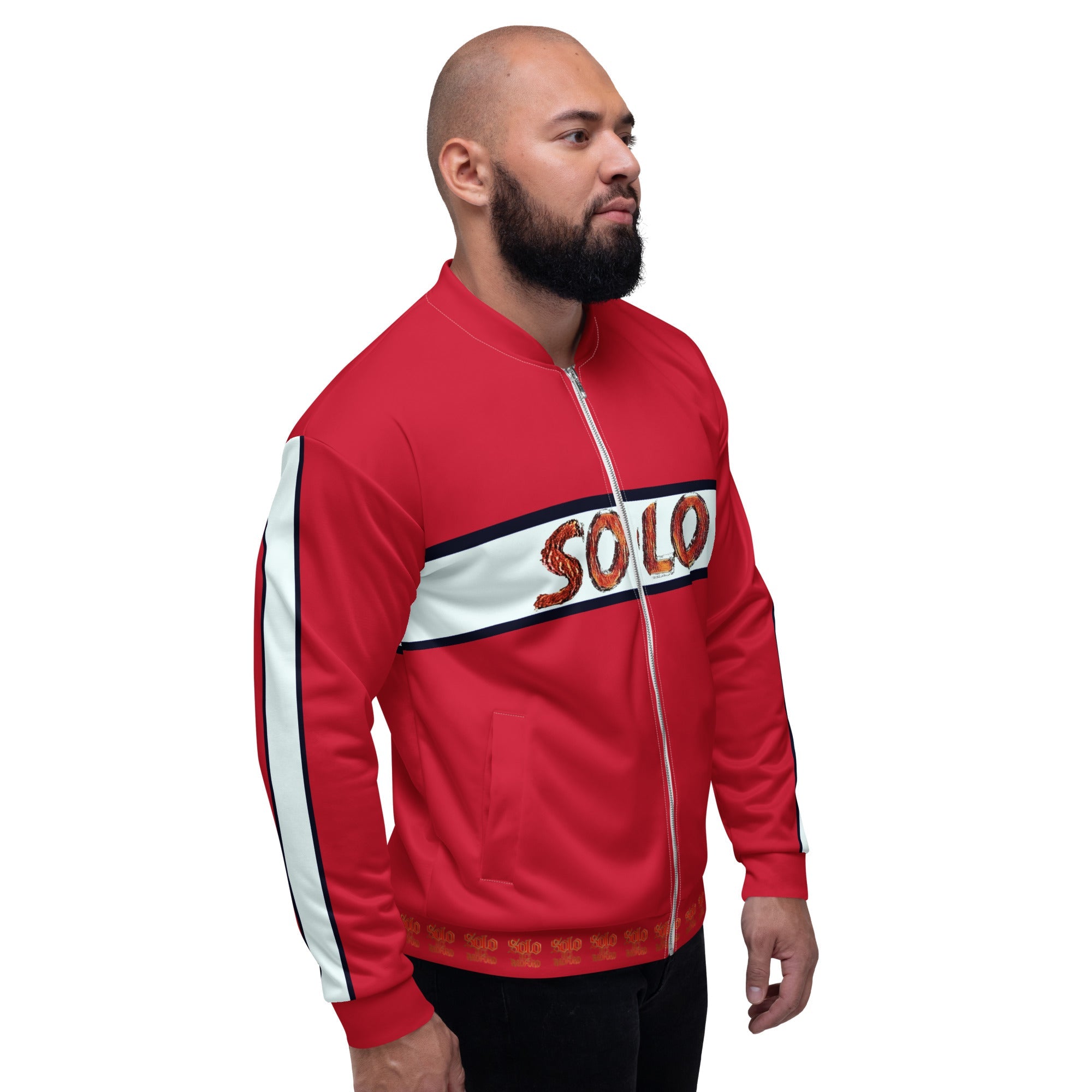Retro Red Racing Jacket – Solo MCs Hip-Hop Motorbike Crew
