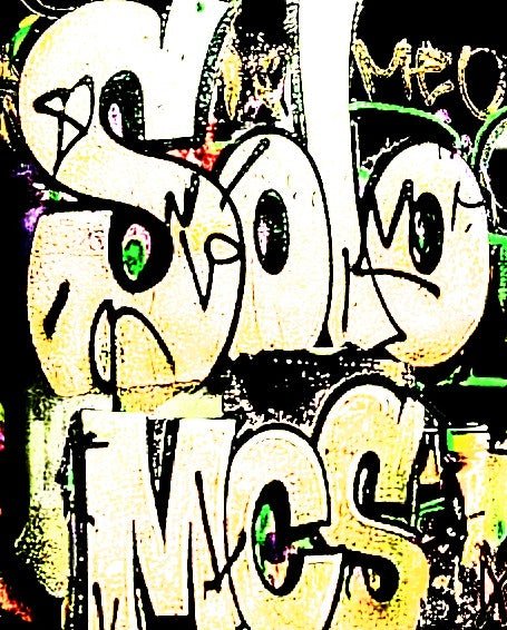 SM006 - Motorbike stickers Solo MCs graff - str8 off the streets of Muthaphukkin Radford - Hip-Hop Biker Gear - exclusive designs by SoloMCs.com