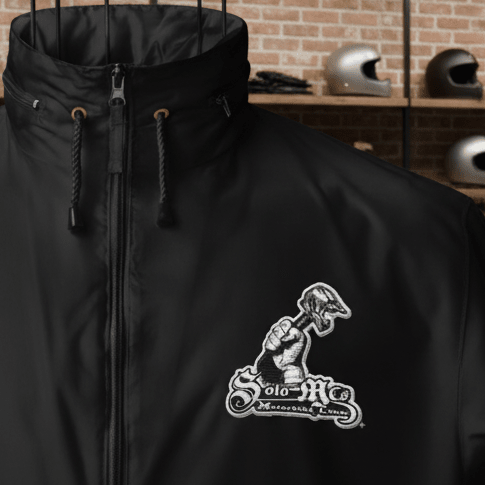 SM009 - Loco en el Solo Logo Jacket - str8 off the streets of Muthaphukkin Radford - Hip-Hop Biker Gear - exclusive designs by SoloMCs.com