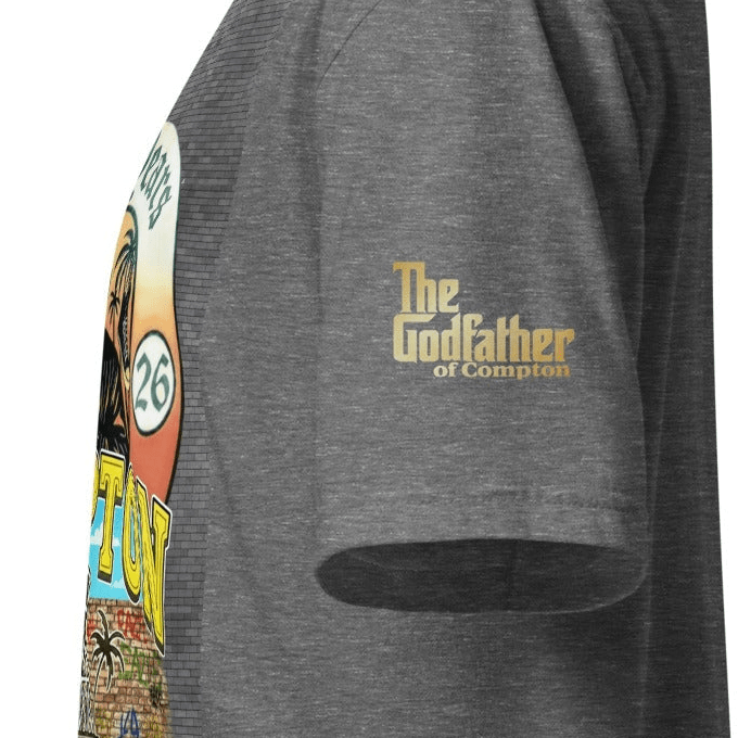 SM018 - Compton Godfather Mural T - str8 off the streets of Muthaphukkin Radford - Hip-Hop Biker Gear - exclusive designs by SoloMCs.com