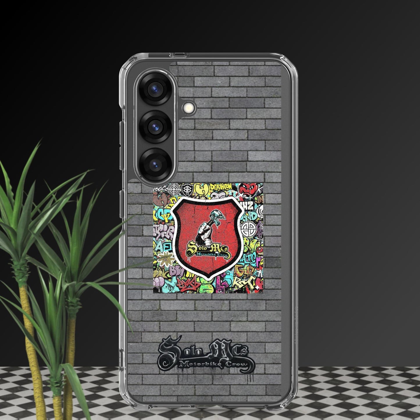 SM003 Samsung® phone case Samsung Galaxy S25 - str8 off the streets of Muthaphukkin Radford - Hip-Hop Biker Gear - exclusive designs by SoloMCs.com