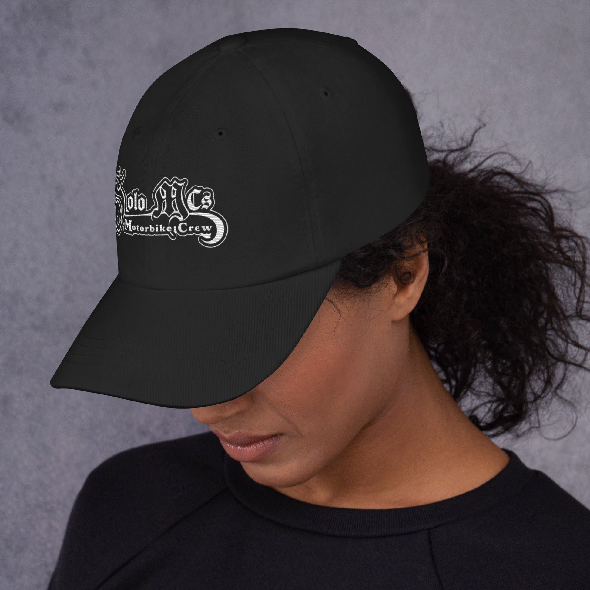 Solo MCs hat Embroidered gothic logo - Solo MCs Hip - Hop Motorbike Crew