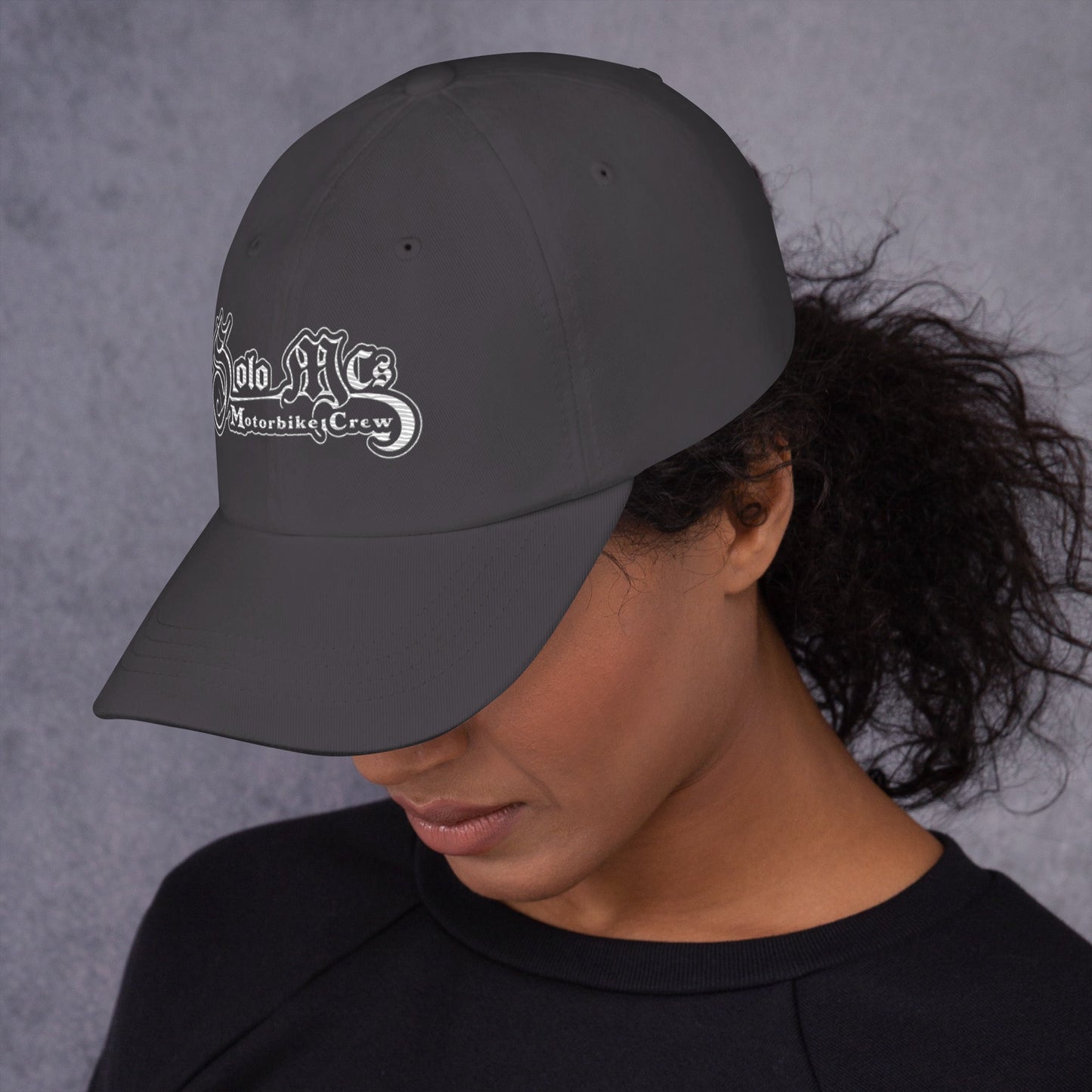 Solo MCs hat Embroidered gothic logo - Solo MCs Hip - Hop Motorbike Crew