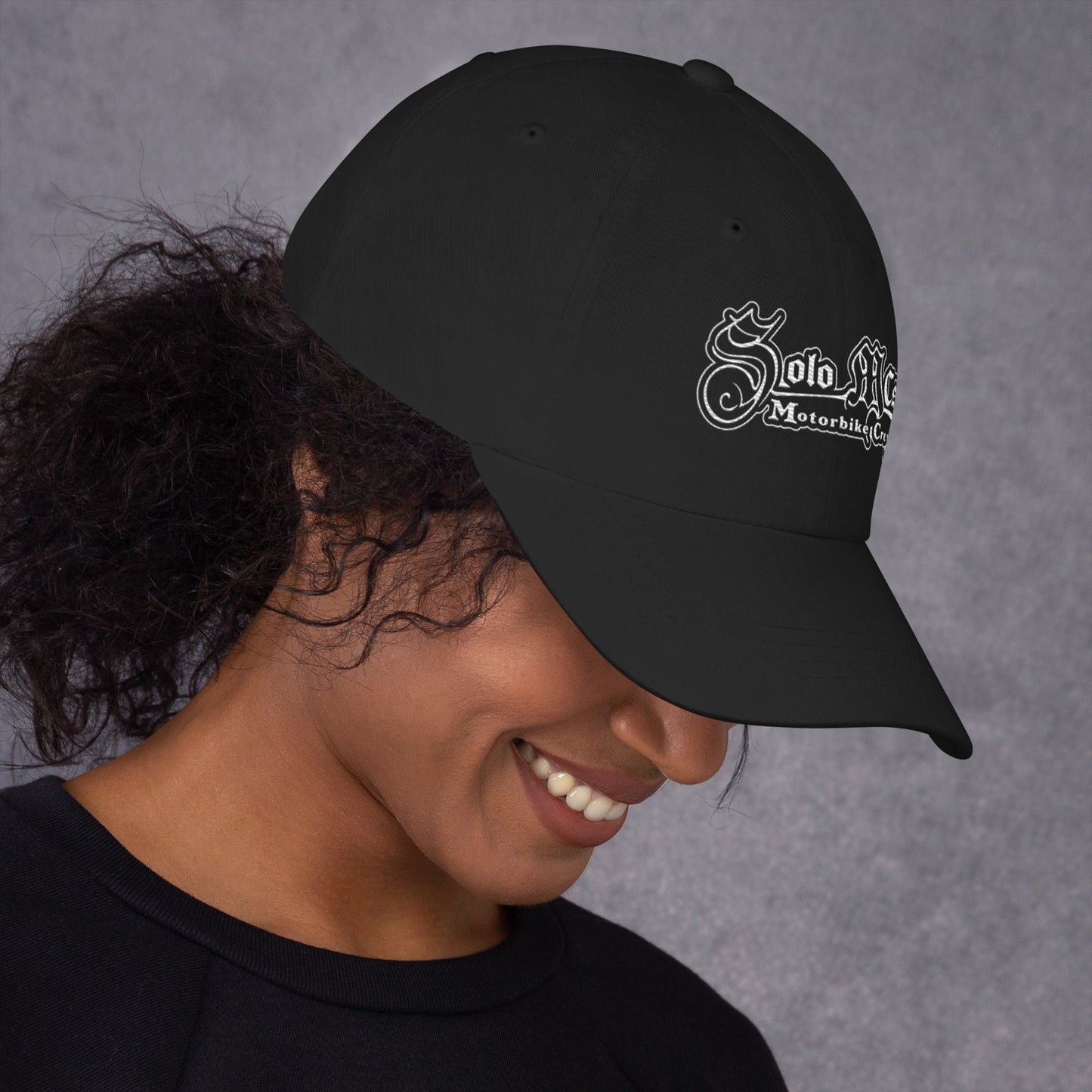 Solo MCs hat Embroidered gothic logo - Solo MCs Hip - Hop Motorbike Crew