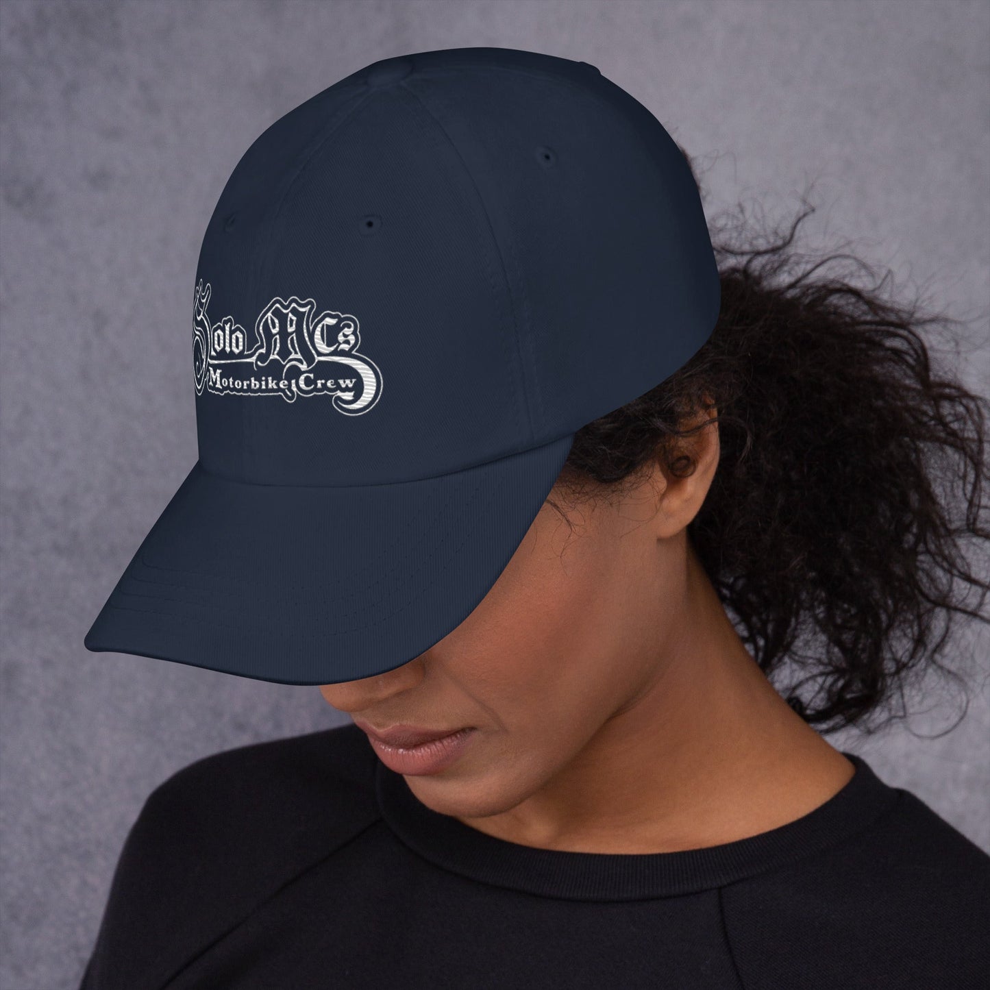 Solo MCs hat Embroidered gothic logo - Solo MCs Hip - Hop Motorbike Crew