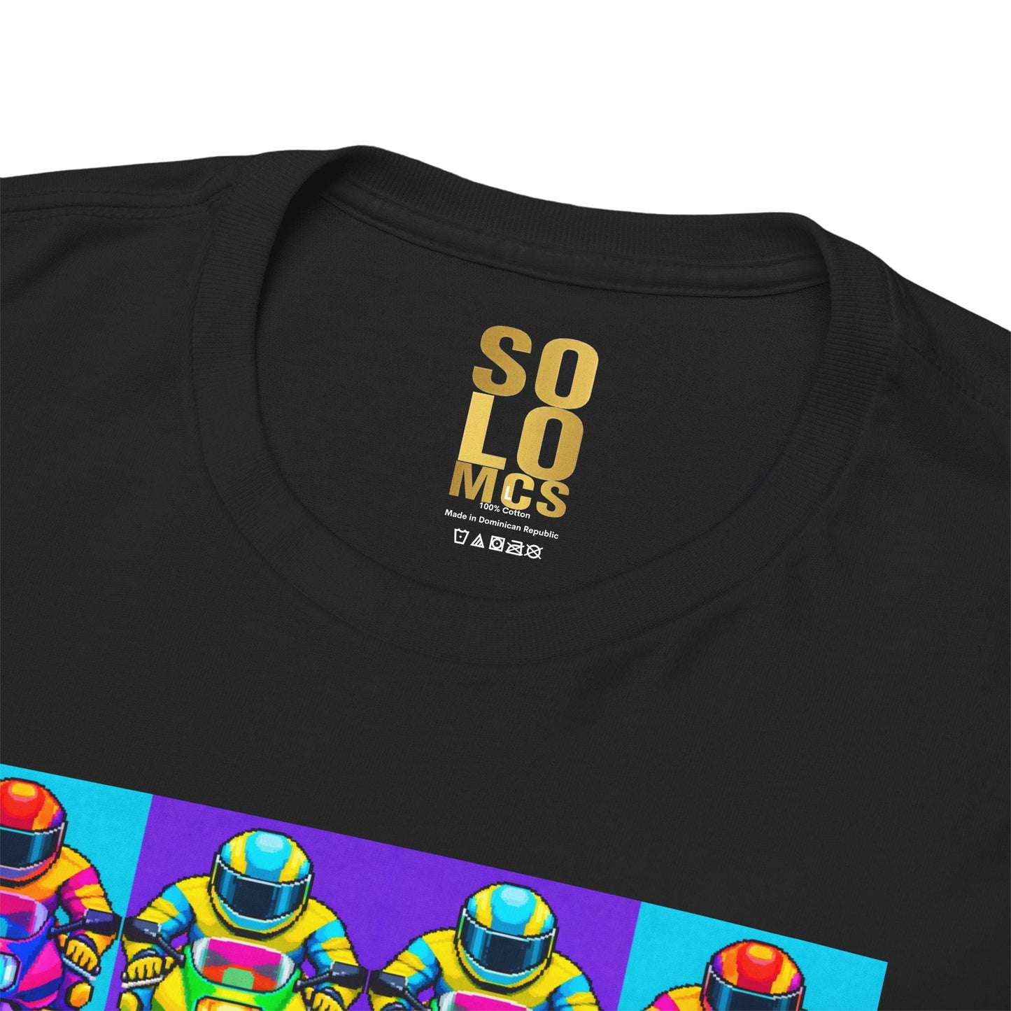 Solo MCs Neon Pop Art T-Shirt - str8 off the streets of Muthaphukkin Radford - Hip-Hop Biker Gear - exclusive designs by SoloMCs.com