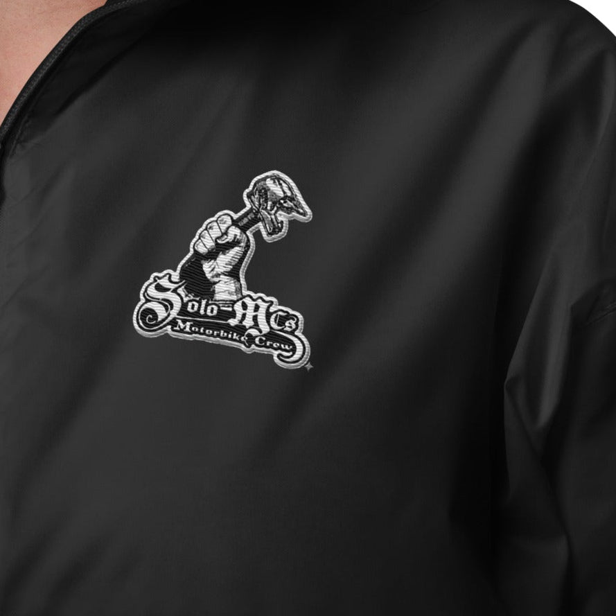 SM009 - Loco en el Solo Logo Jacket - str8 off the streets of Muthaphukkin Radford - Hip-Hop Biker Gear - exclusive designs by SoloMCs.com