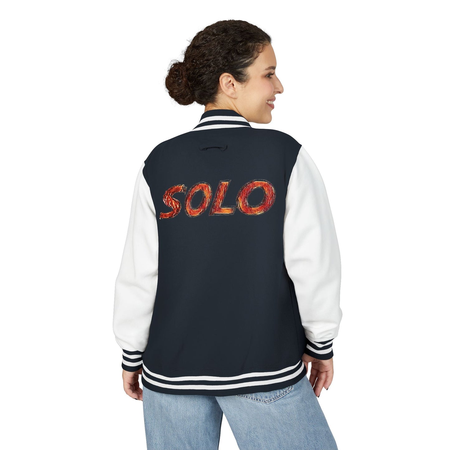 Solo MCs Varsity Jacket Unisex - str8 off the streets of Muthaphukkin Radford - Hip-Hop Biker Gear - exclusive designs by SoloMCs.com