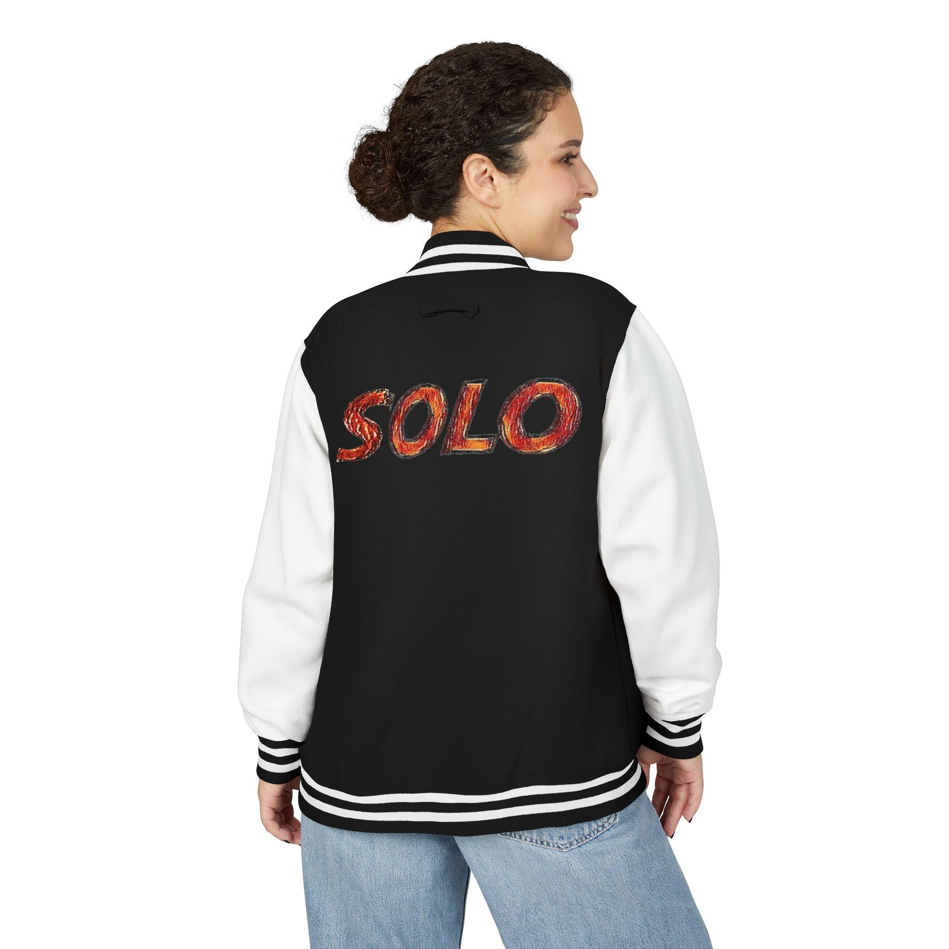 Solo MCs Varsity Jacket Unisex - str8 off the streets of Muthaphukkin Radford - Hip-Hop Biker Gear - exclusive designs by SoloMCs.com