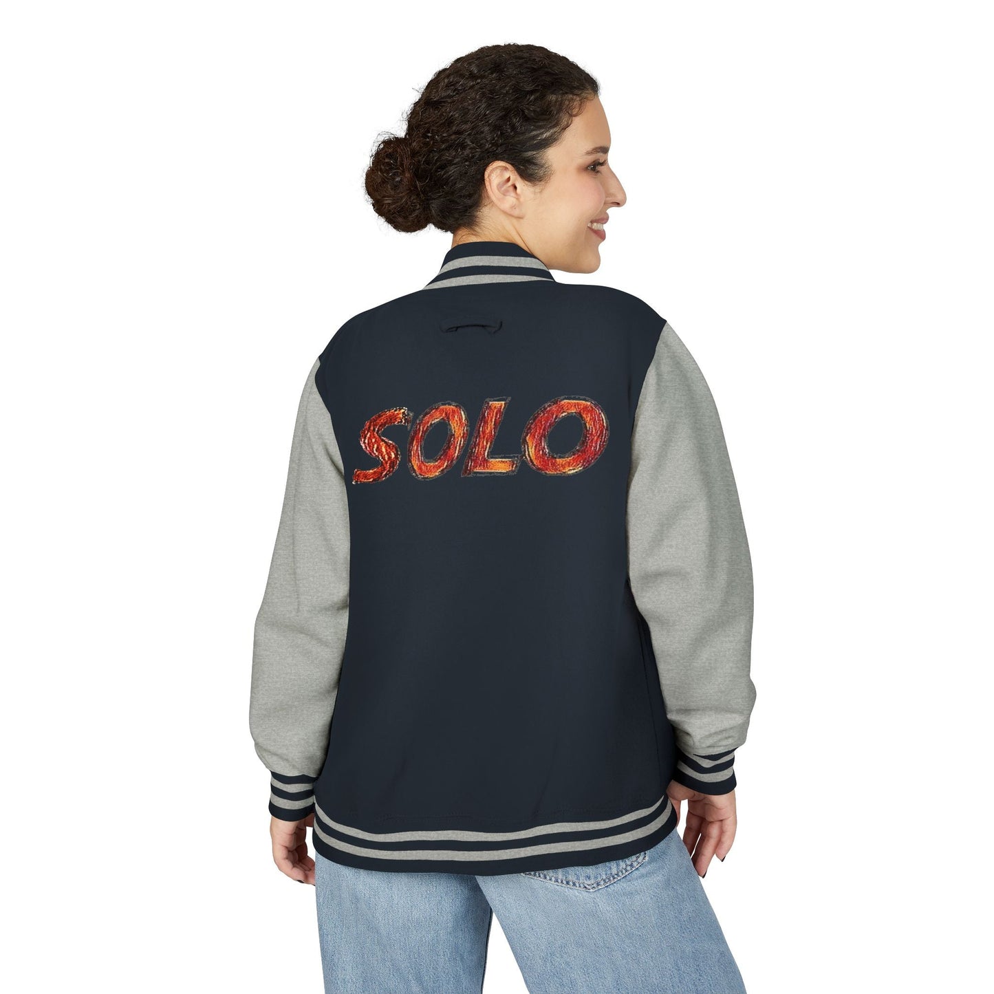 Solo MCs Varsity Jacket Unisex - str8 off the streets of Muthaphukkin Radford - Hip-Hop Biker Gear - exclusive designs by SoloMCs.com