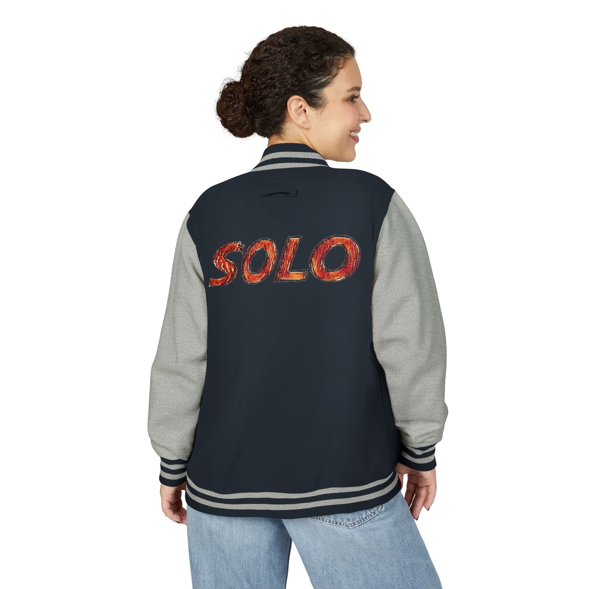 Solo MCs Varsity Jacket Unisex - str8 off the streets of Muthaphukkin Radford - Hip-Hop Biker Gear - exclusive designs by SoloMCs.com