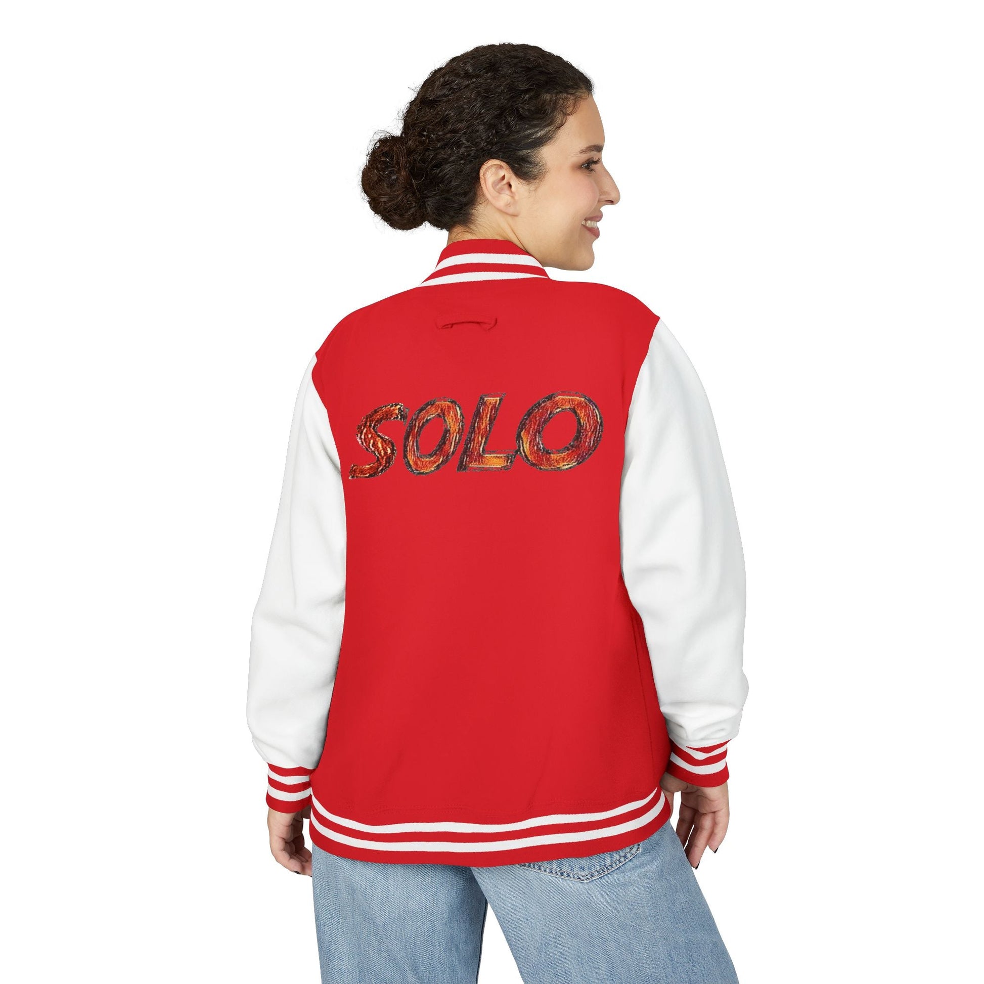 Solo MCs Varsity Jacket Unisex - str8 off the streets of Muthaphukkin Radford - Hip-Hop Biker Gear - exclusive designs by SoloMCs.com