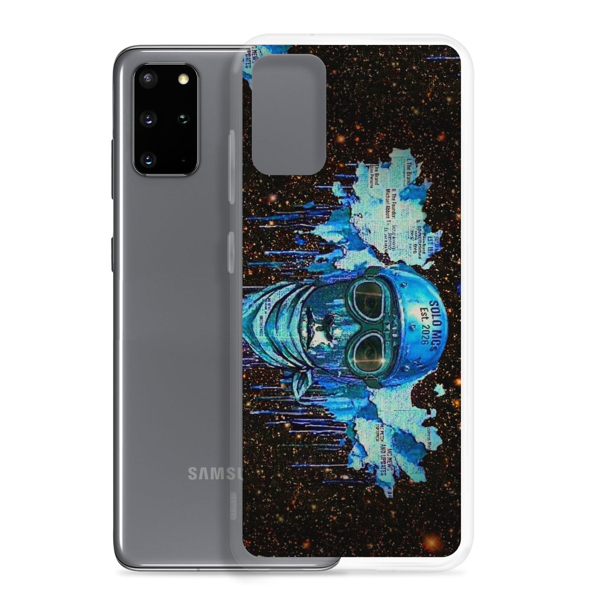 Spaced Out Clear Case - Samsung® - str8 off the streets of Muthaphukkin Radford - Hip-Hop Biker Gear - exclusive designs by SoloMCs.com