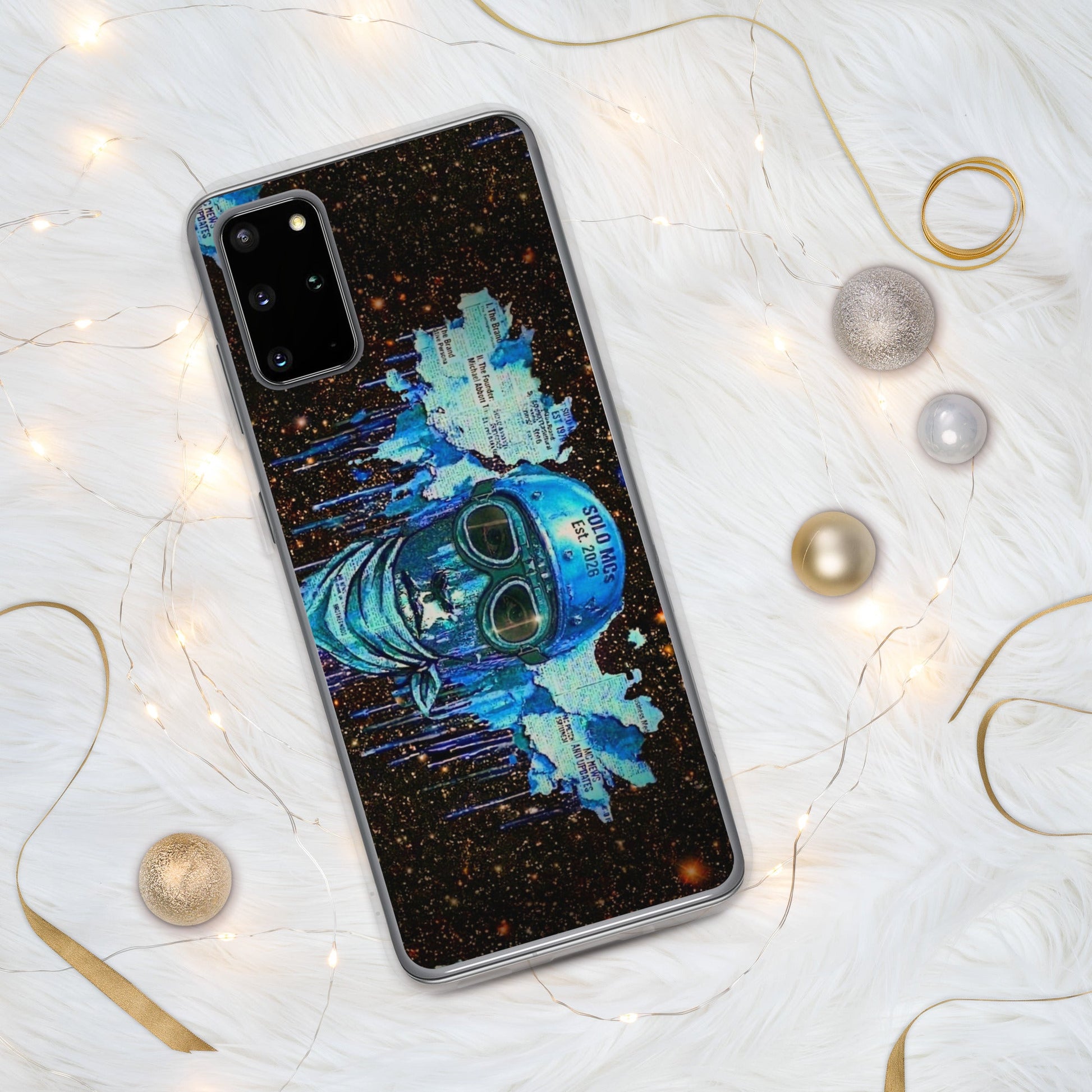 Spaced Out Clear Case - Samsung® - str8 off the streets of Muthaphukkin Radford - Hip-Hop Biker Gear - exclusive designs by SoloMCs.com