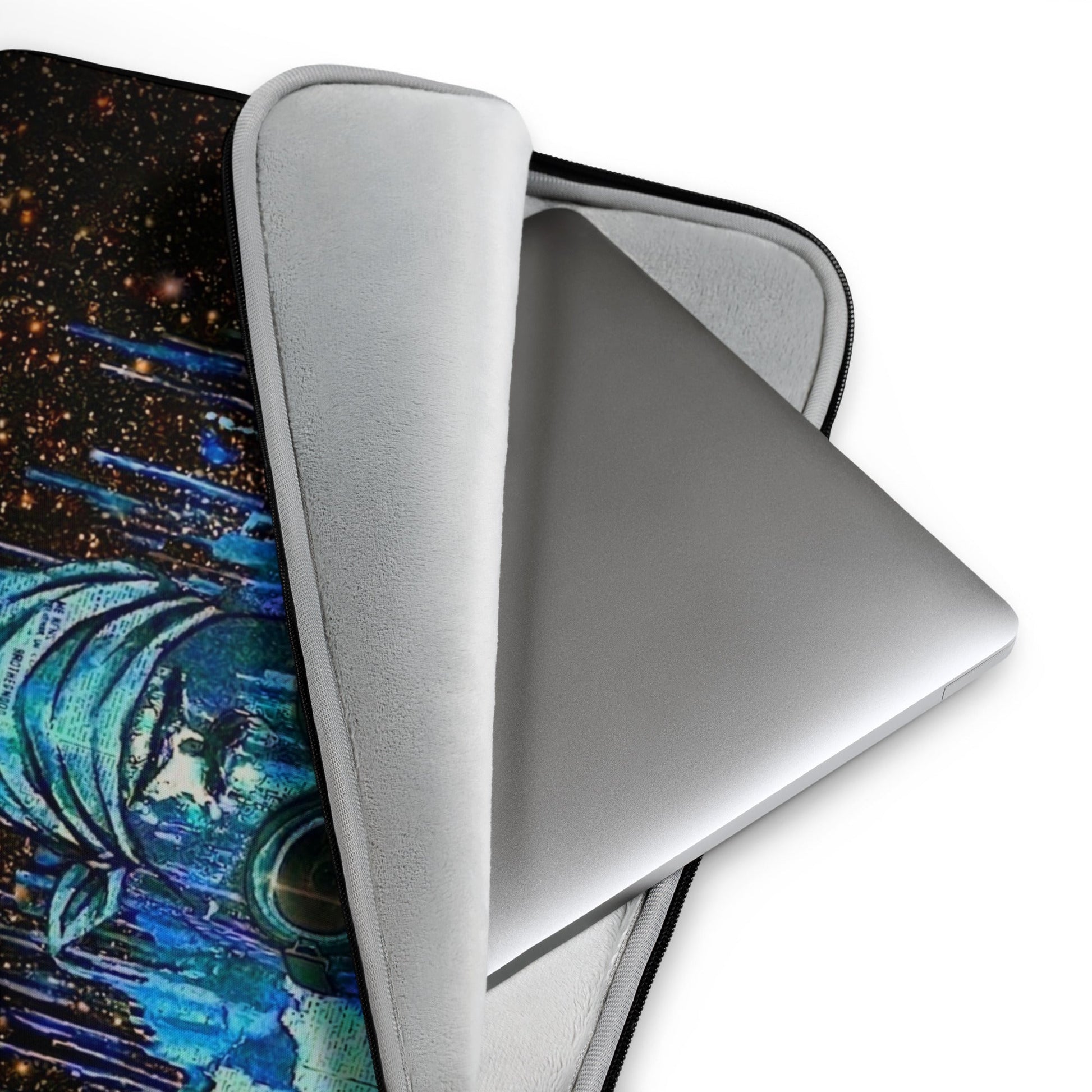 Spaced Out Laptop Case - str8 off the streets of Muthaphukkin Radford - Hip-Hop Biker Gear - exclusive designs by SoloMCs.com