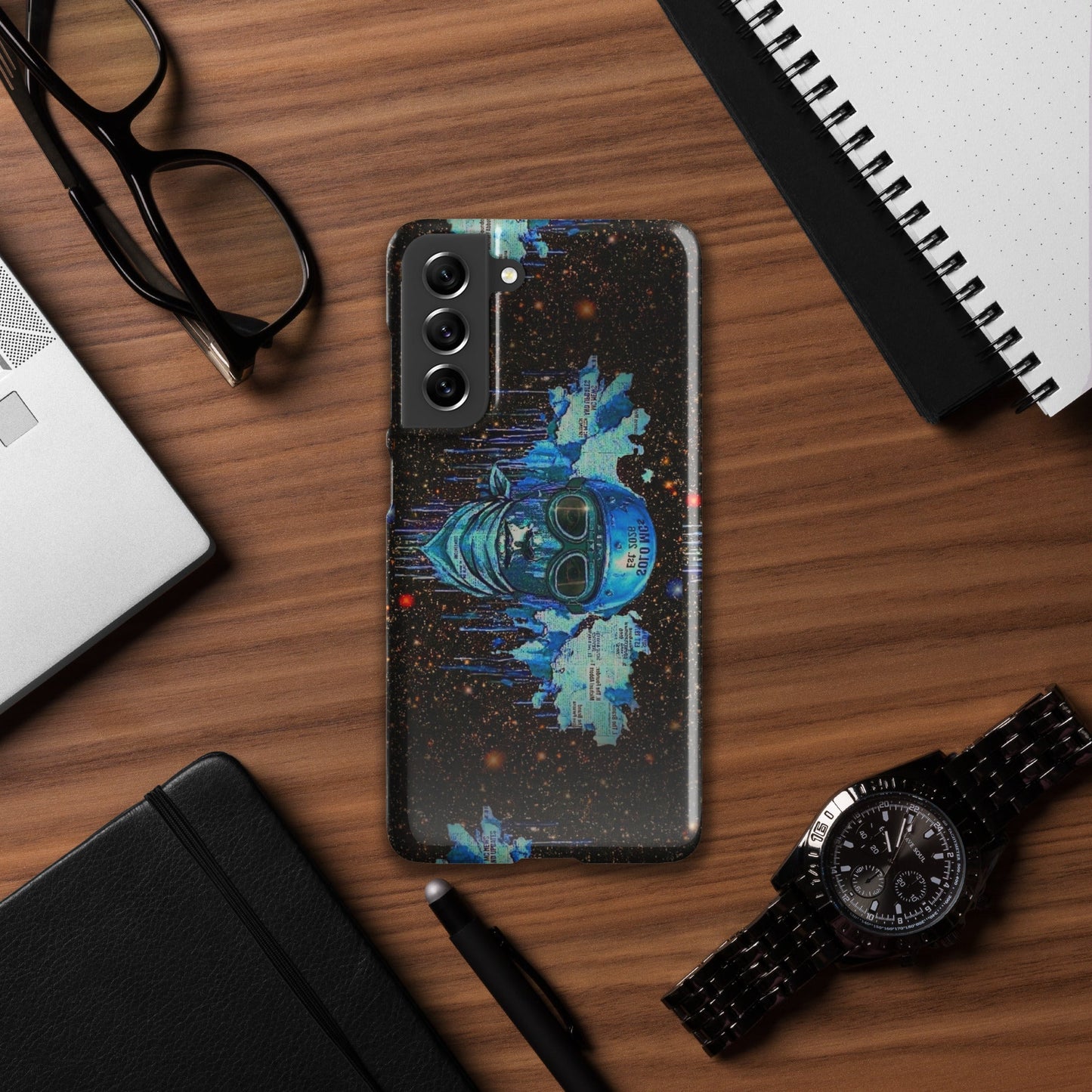 Spaced Out Snap case - Samsung® Samsung Galaxy S21 FE - str8 off the streets of Muthaphukkin Radford - Hip-Hop Biker Gear - exclusive designs by SoloMCs.com