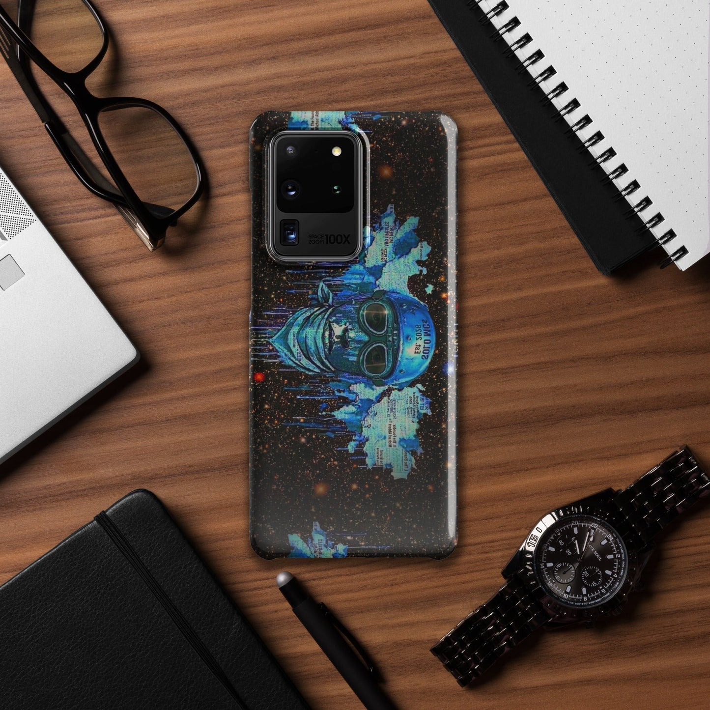 Spaced Out Snap case - Samsung® Samsung Galaxy S20 Ultra - str8 off the streets of Muthaphukkin Radford - Hip-Hop Biker Gear - exclusive designs by SoloMCs.com