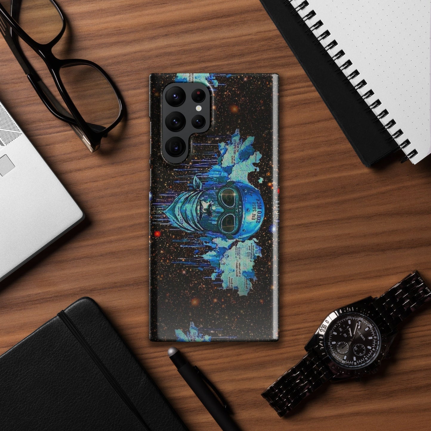 Spaced Out Snap case - Samsung® Samsung Galaxy S22 Ultra - str8 off the streets of Muthaphukkin Radford - Hip-Hop Biker Gear - exclusive designs by SoloMCs.com