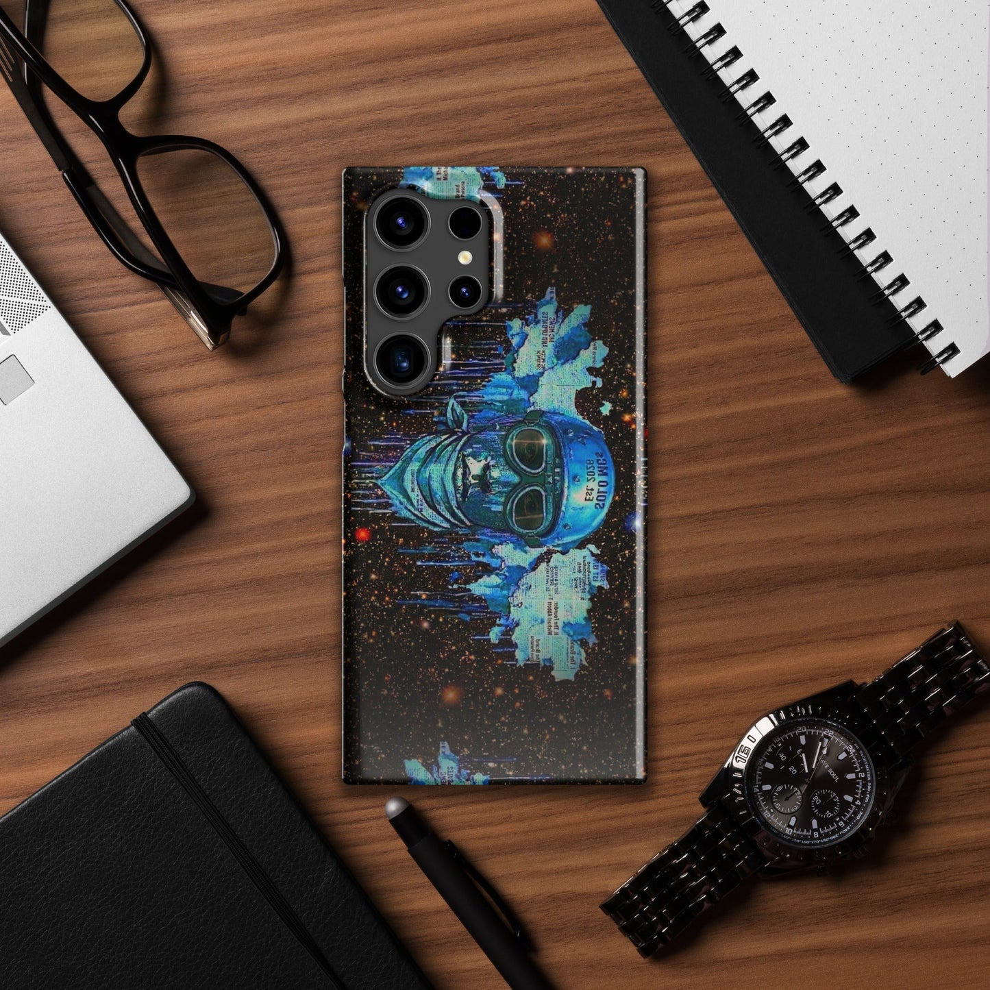 Spaced Out Snap case - Samsung® Samsung Galaxy S24 Ultra - str8 off the streets of Muthaphukkin Radford - Hip-Hop Biker Gear - exclusive designs by SoloMCs.com