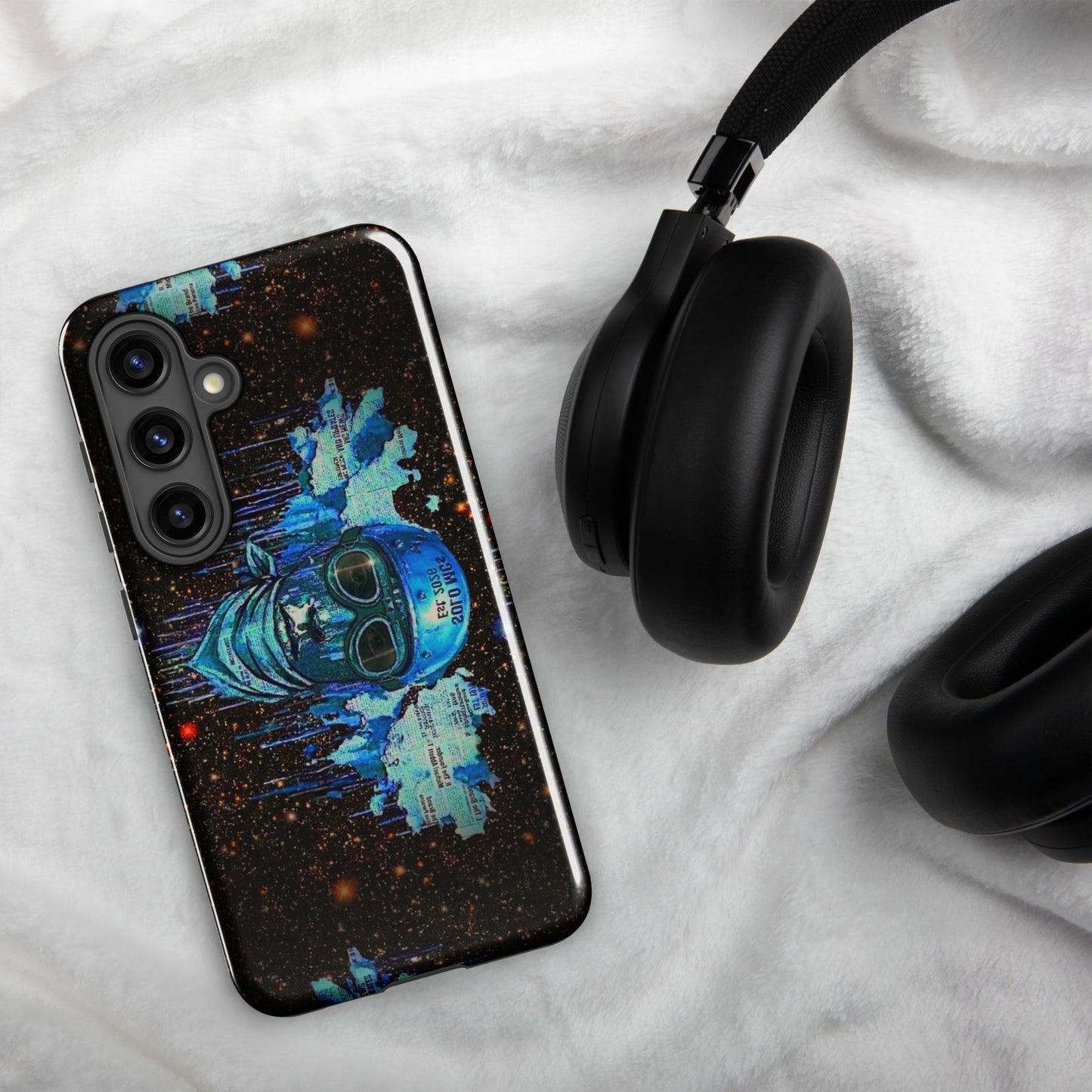 Spaced Out Tough Case for Samsung® Samsung Galaxy S24 - str8 off the streets of Muthaphukkin Radford - Hip-Hop Biker Gear - exclusive designs by SoloMCs.com