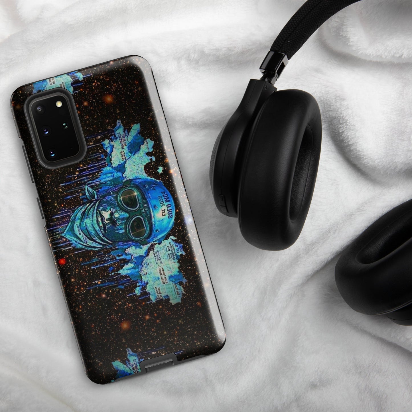 Spaced Out Tough Case for Samsung® Samsung Galaxy S20 Plus - str8 off the streets of Muthaphukkin Radford - Hip-Hop Biker Gear - exclusive designs by SoloMCs.com