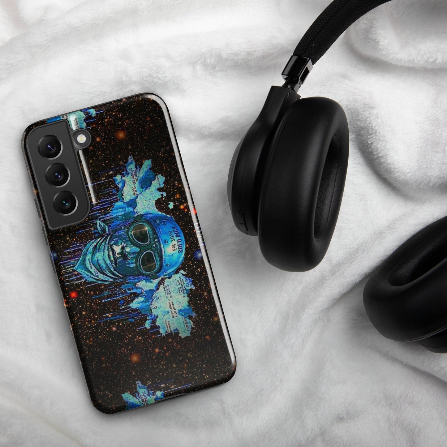 Spaced Out Tough Case for Samsung® Samsung Galaxy S22 - str8 off the streets of Muthaphukkin Radford - Hip-Hop Biker Gear - exclusive designs by SoloMCs.com