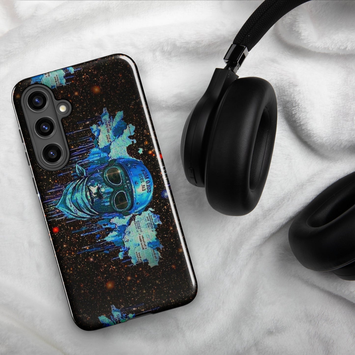 Spaced Out Tough Case for Samsung® Samsung Galaxy S24 Plus - str8 off the streets of Muthaphukkin Radford - Hip-Hop Biker Gear - exclusive designs by SoloMCs.com