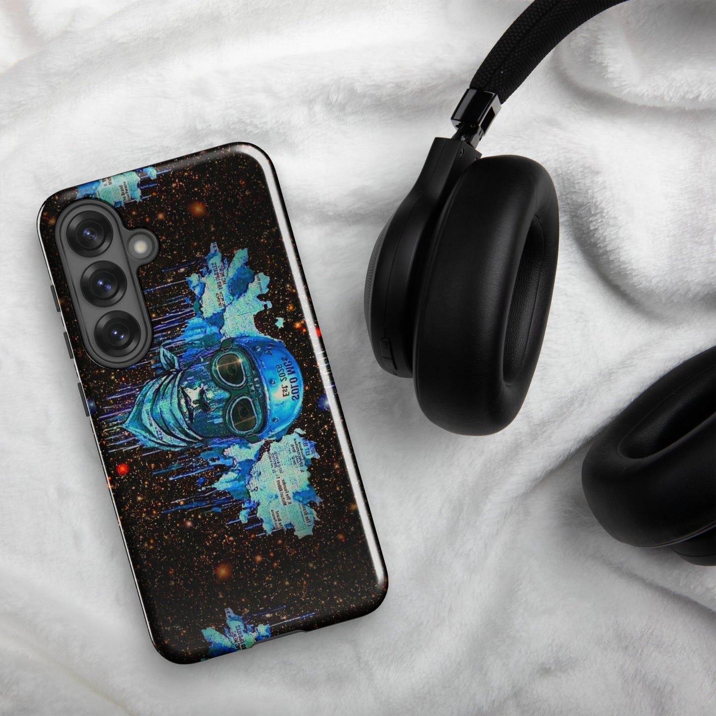 Spaced Out Tough Case for Samsung® Samsung Galaxy S25 - str8 off the streets of Muthaphukkin Radford - Hip-Hop Biker Gear - exclusive designs by SoloMCs.com