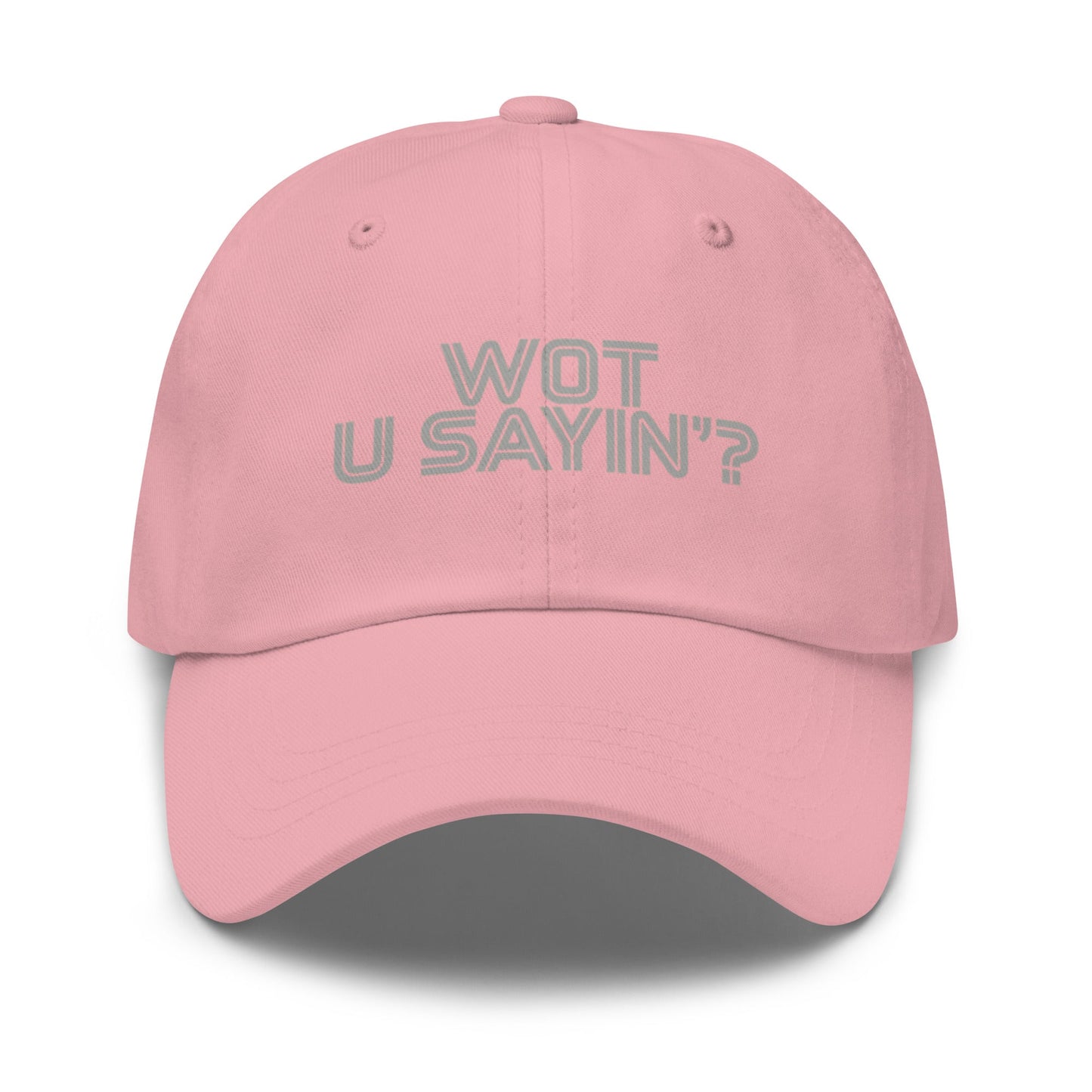 Wot you sayin'? Baseball Cap Pink - str8 off the streets of Muthaphukkin Radford - Hip-Hop Biker Gear - exclusive designs by SoloMCs.com